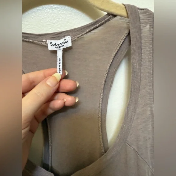 Splendid Smokey lavender Racerback maxi - Picture 5 of 10